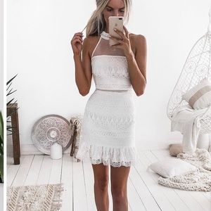 Jaus Vicky Dress - White size 8